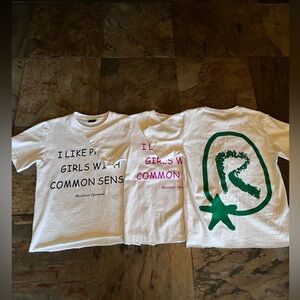 “I Like Pretty Girls With Common Sense” cut boxy fit tee